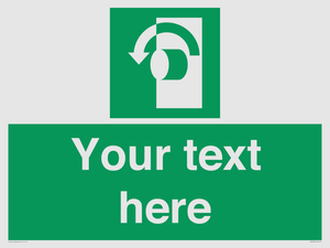 Custom Turn Anti-Clockwise Sign